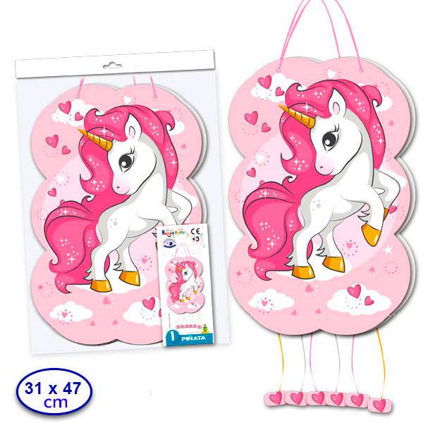 Piñata unicornio fucsia
