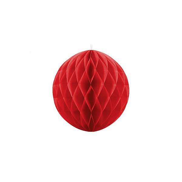 Pompones nido 20 cm rojo