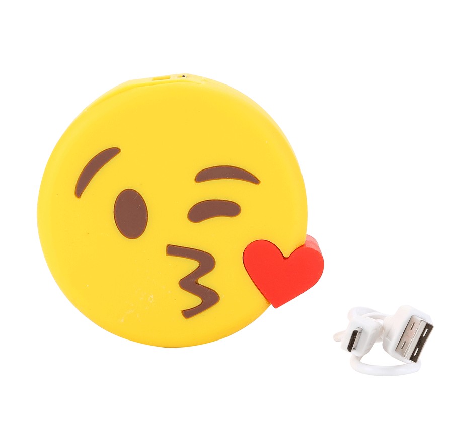 Power bank emoticonos 1200 mAh en caja de regalo