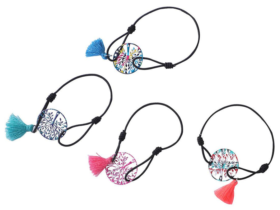 Pulsera árbol de la vida con pompón