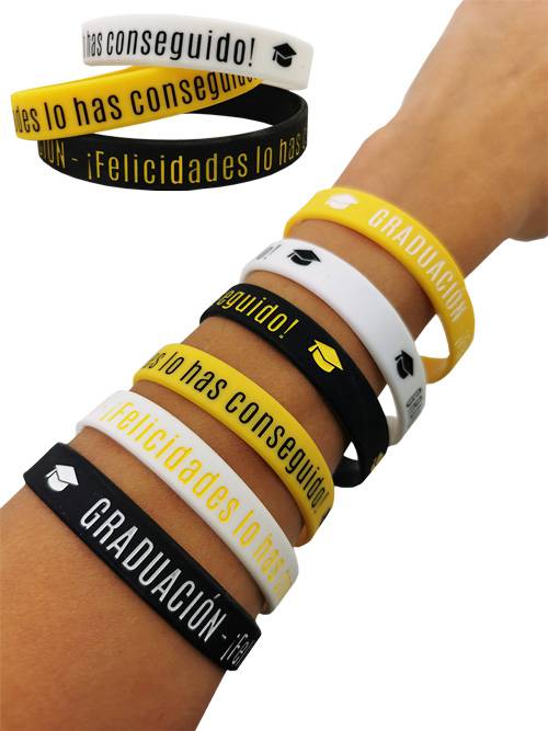 Pulsera silicona graduación unisex