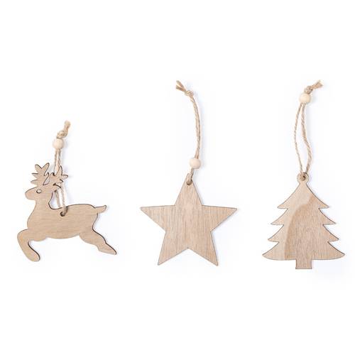 Set 3 adornos Navidad