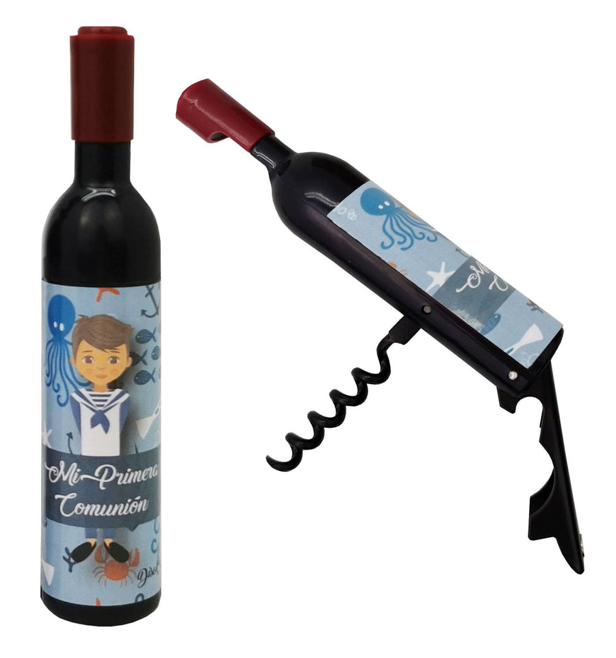 Sacacorchos botella imán comunión niño