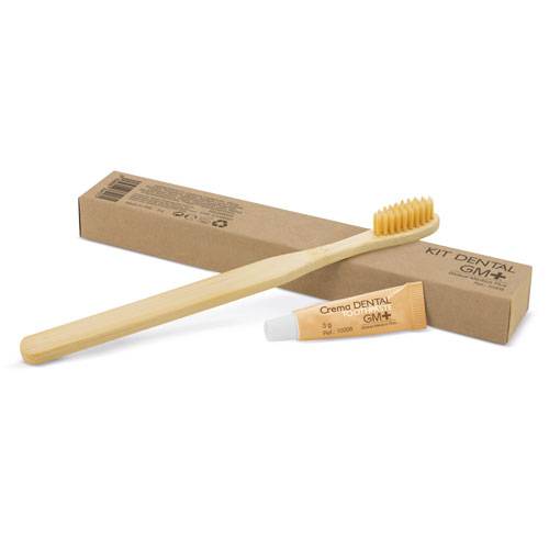 Set dental ecológico cepillo dientes bambú