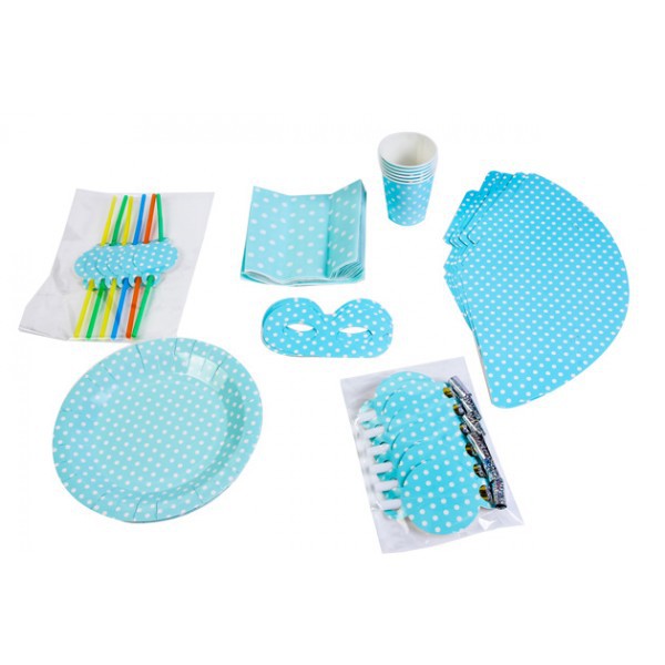 Set party baby shower azul (7 artículos diferentes