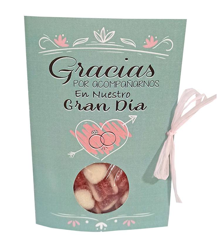 Tarjeta chuches gracias por acompañarnos 40 g